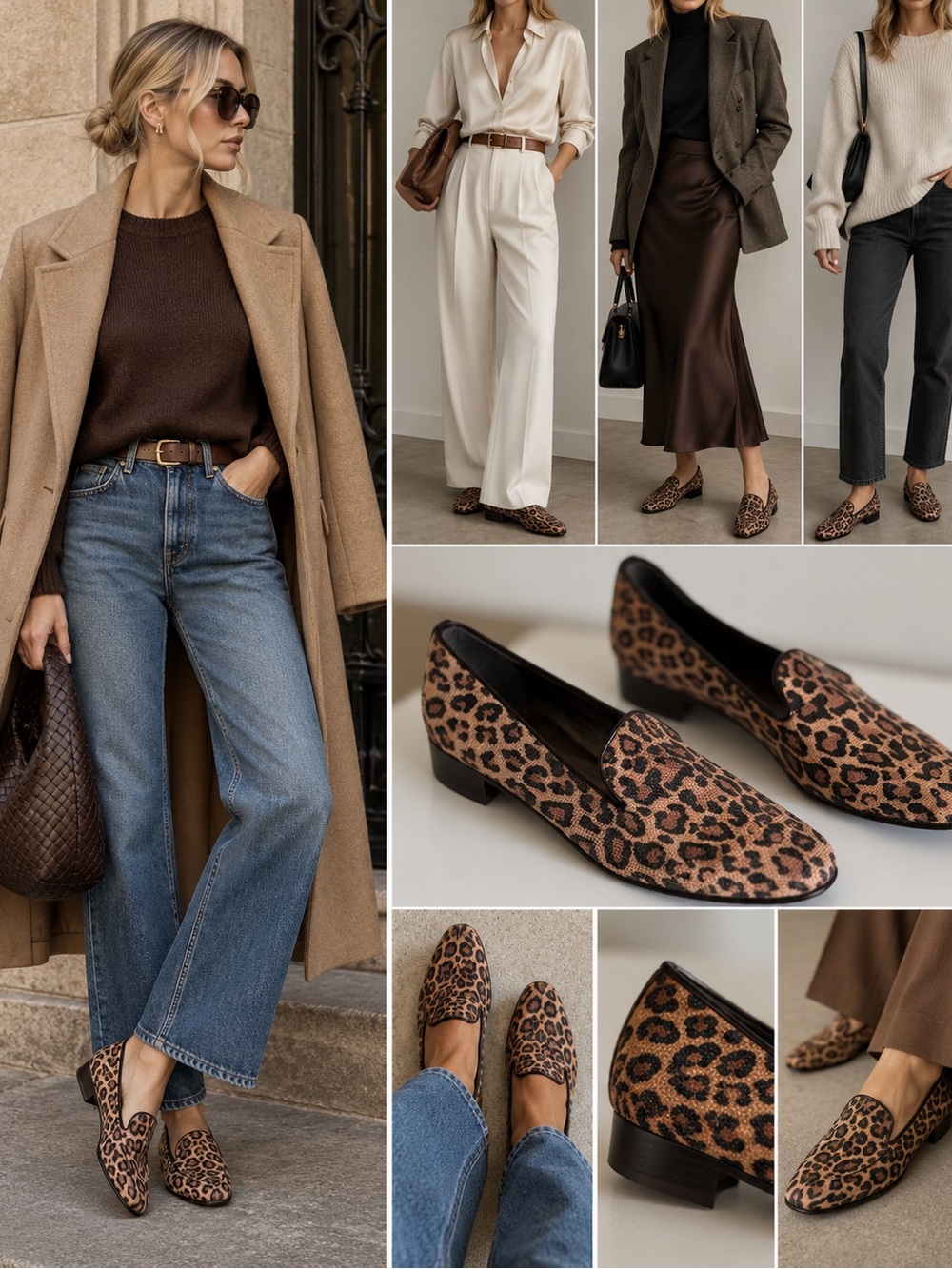 Stuart Weitzman Leopard Print Loafers